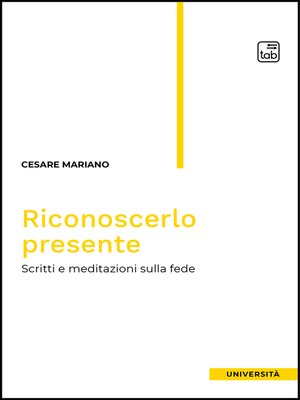 cover image of Riconoscerlo presente